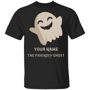 Personalised Friendly Ghost Halloween Costume T-Shirt(Boys) - DNA Trends