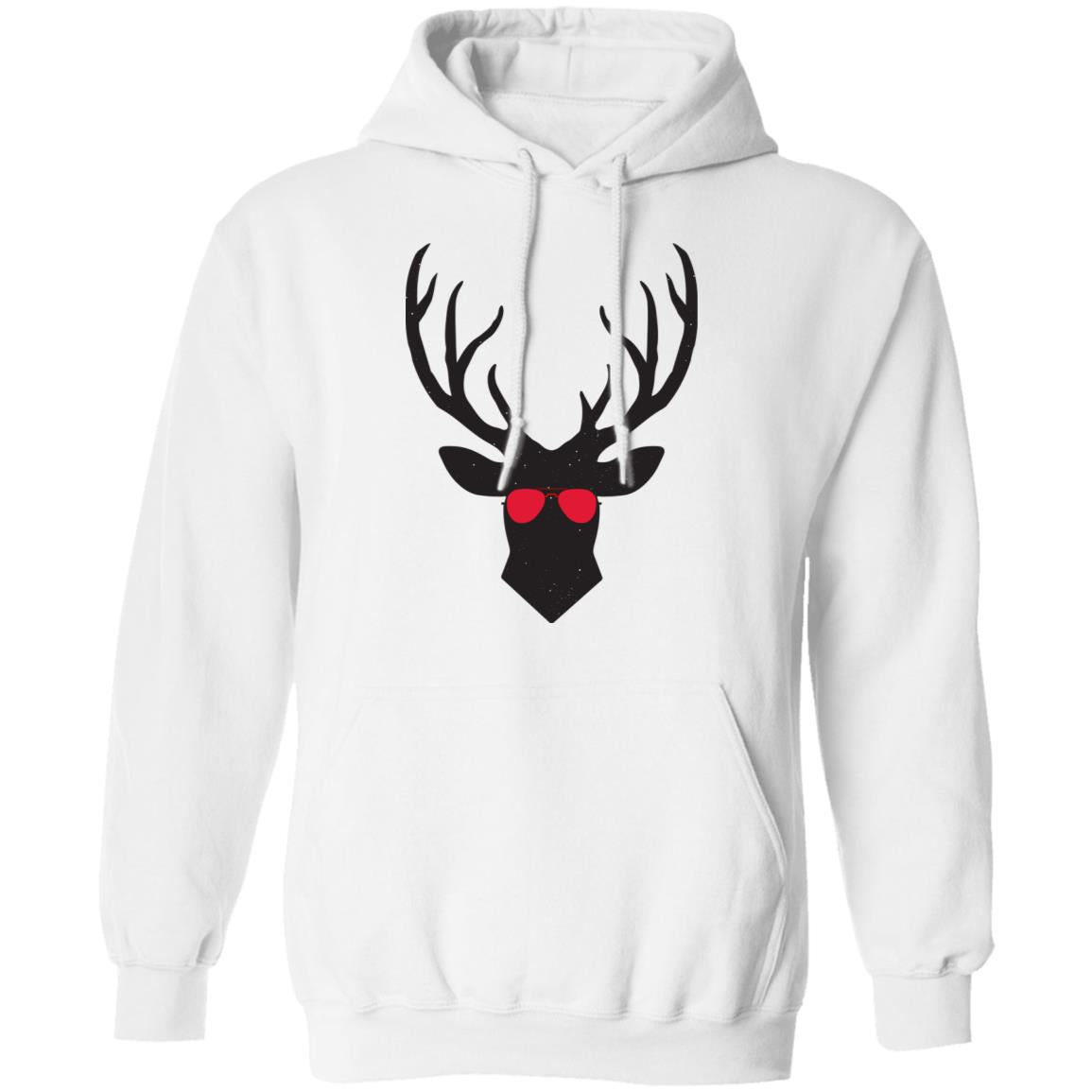 Cool Christmas Reindeer Antlers  Pullover Hoodie