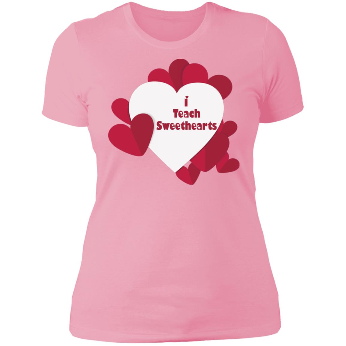 I Teach Sweethearts  Teacher Valentine  Ladies' T-Shirt