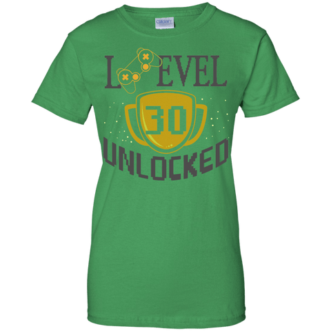 Image of Level 30 Unlocked Ladies' 100% Cotton T-Shirt - DNA Trends