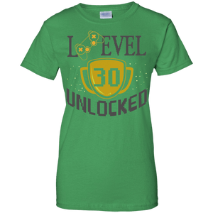 Level 30 Unlocked Ladies' 100% Cotton T-Shirt - DNA Trends