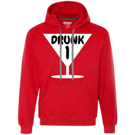 Funny Drunk 1, Thing 1 Halloween Costume Heavyweight Pullover Fleece Sweatshirt - DNA Trends