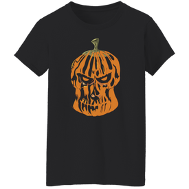 Pumpkin-Skull Halloween Costume  Ladies'  T-Shirt - DNA Trends