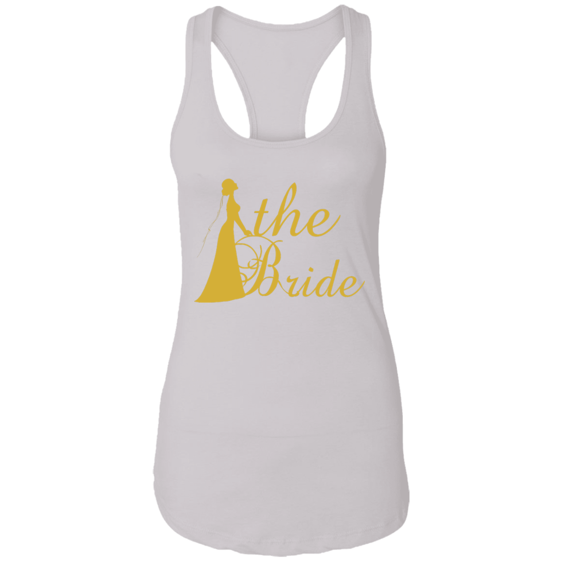 Bridal Shower- Golden Font Bachelorette Part  Ladies Ideal Racerback Tank For Bride - DNA Trends