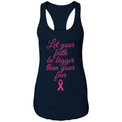 Image of Faith Above Fear Breast Cancer Awareness  Ladies Tank - DNA Trends