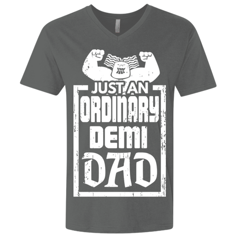 Image of Demi Dad Premium Fitted SS V-Neck - DNA Trends