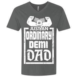 Demi Dad Premium Fitted SS V-Neck - DNA Trends