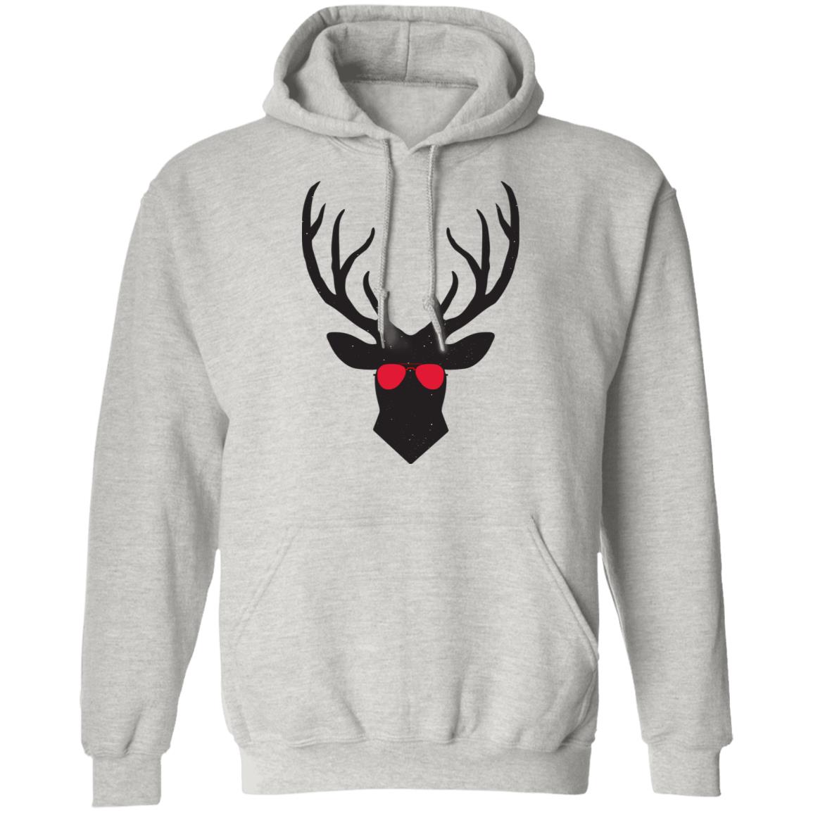 Cool Christmas Reindeer Antlers  Pullover Hoodie