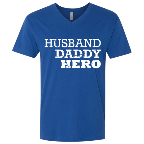Image of Husband Daddy Hero  Premium Fitted T-Shirt - DNA Trends