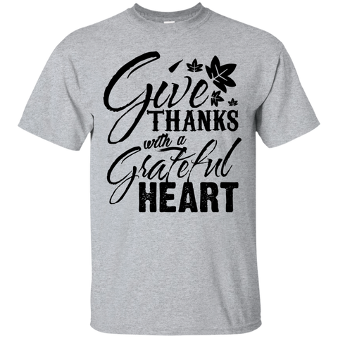 Image of Cool Give Thanks With a Grateful Heart Ultra Cotton T-Shirt - DNA Trends