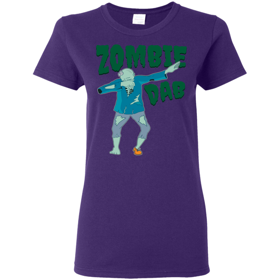 Trendy Zombie Dab T-Shirt Halloween Tee (Women) - DNA Trends