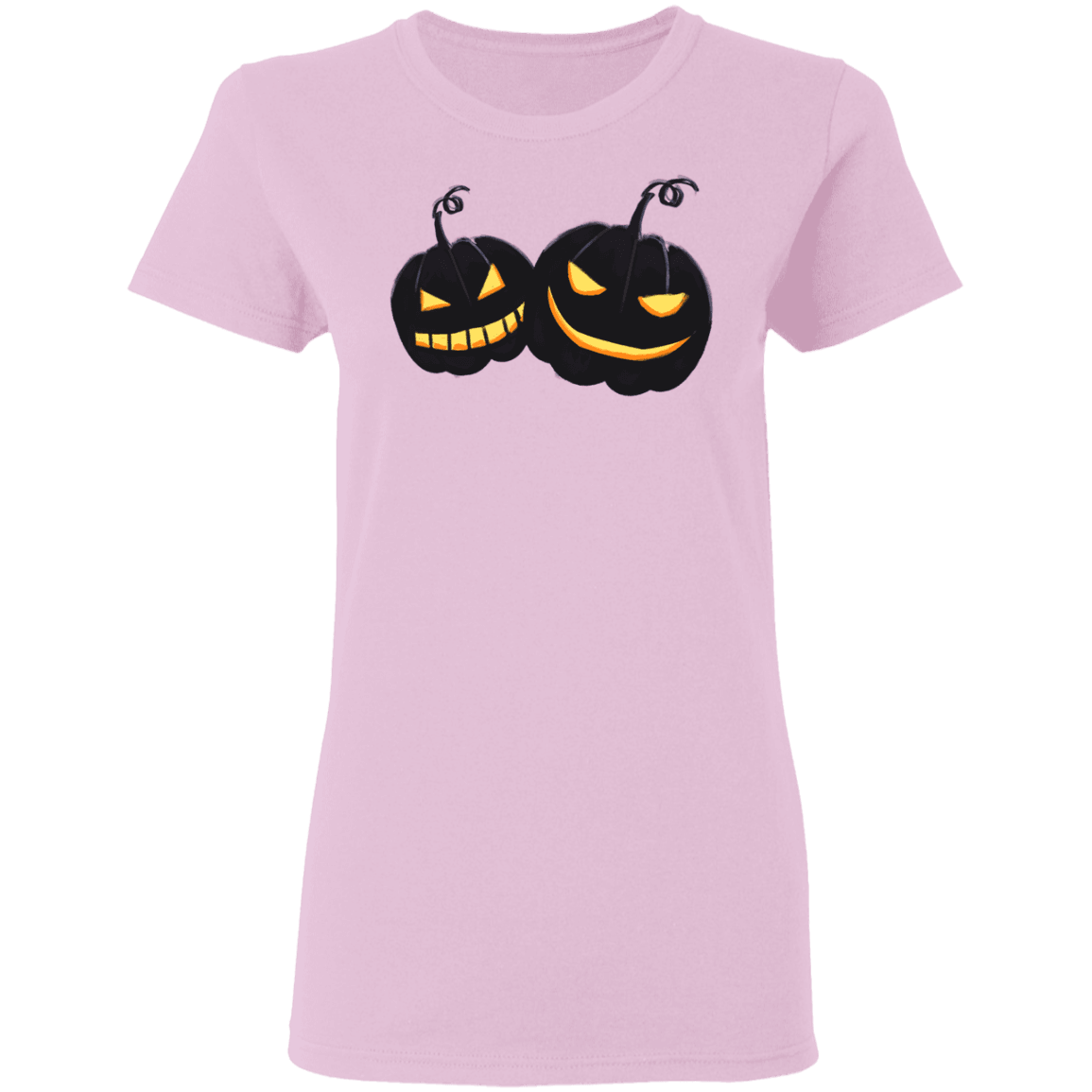 Black Pumpkin Halloween Costume Ladies'  T-Shirt - DNA Trends