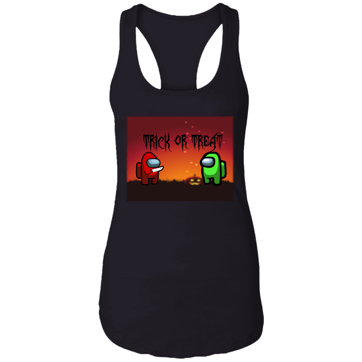 Among Us Halloween Costume Ladies Ideal Racerback Tank - DNA Trends