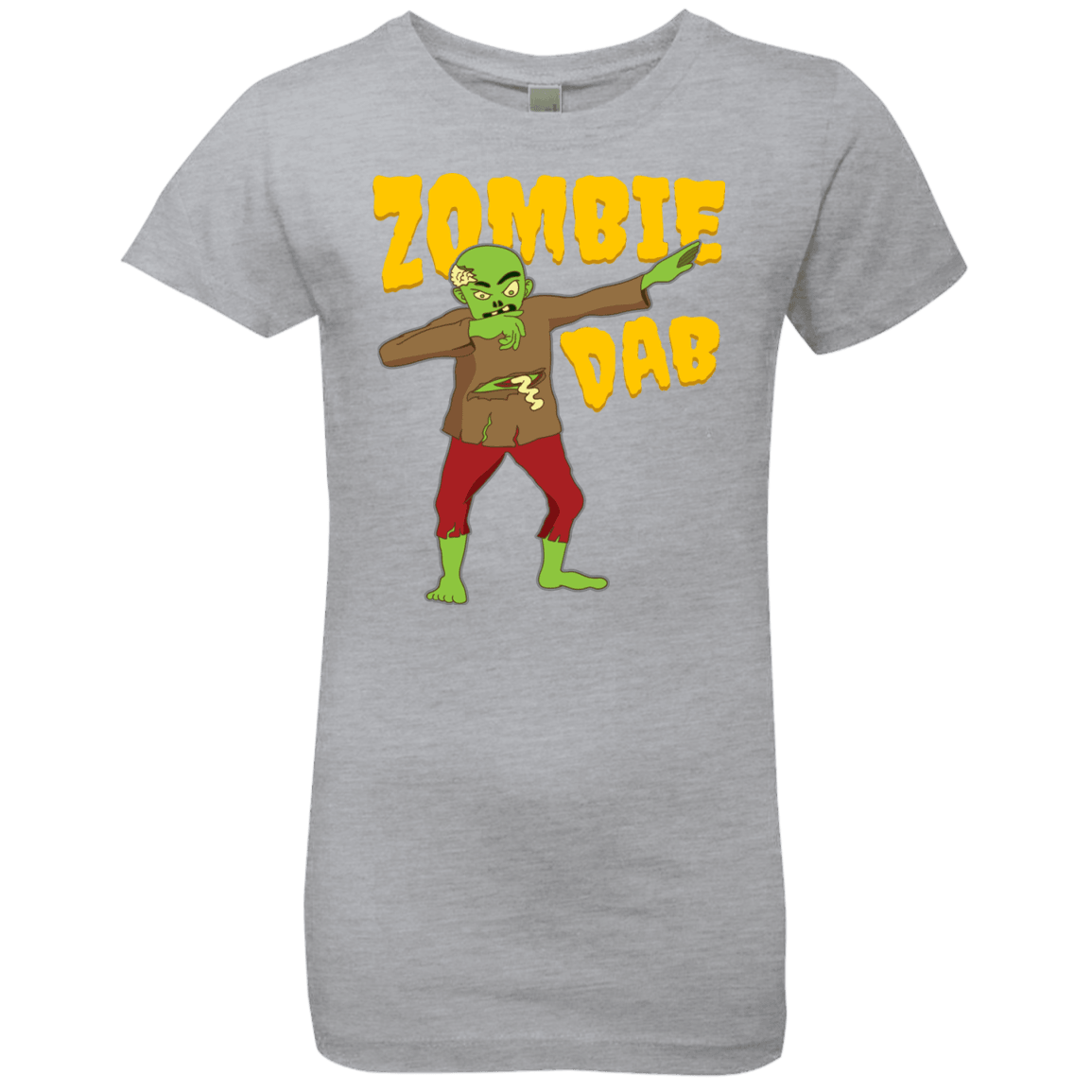 Trendy Zombie Dab T-Shirt Halloween Tees (Girls) - DNA Trends