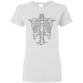 Spooky Skeleton Body Halloween Costume T-shirt(Women) - DNA Trends