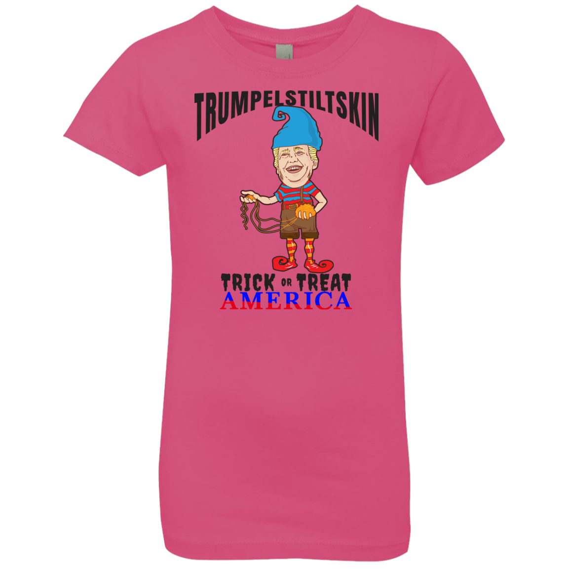 Trumpelstiltskin Trick Or Treat America T-Shirt Halloween Clothes (Girls) - DNA Trends
