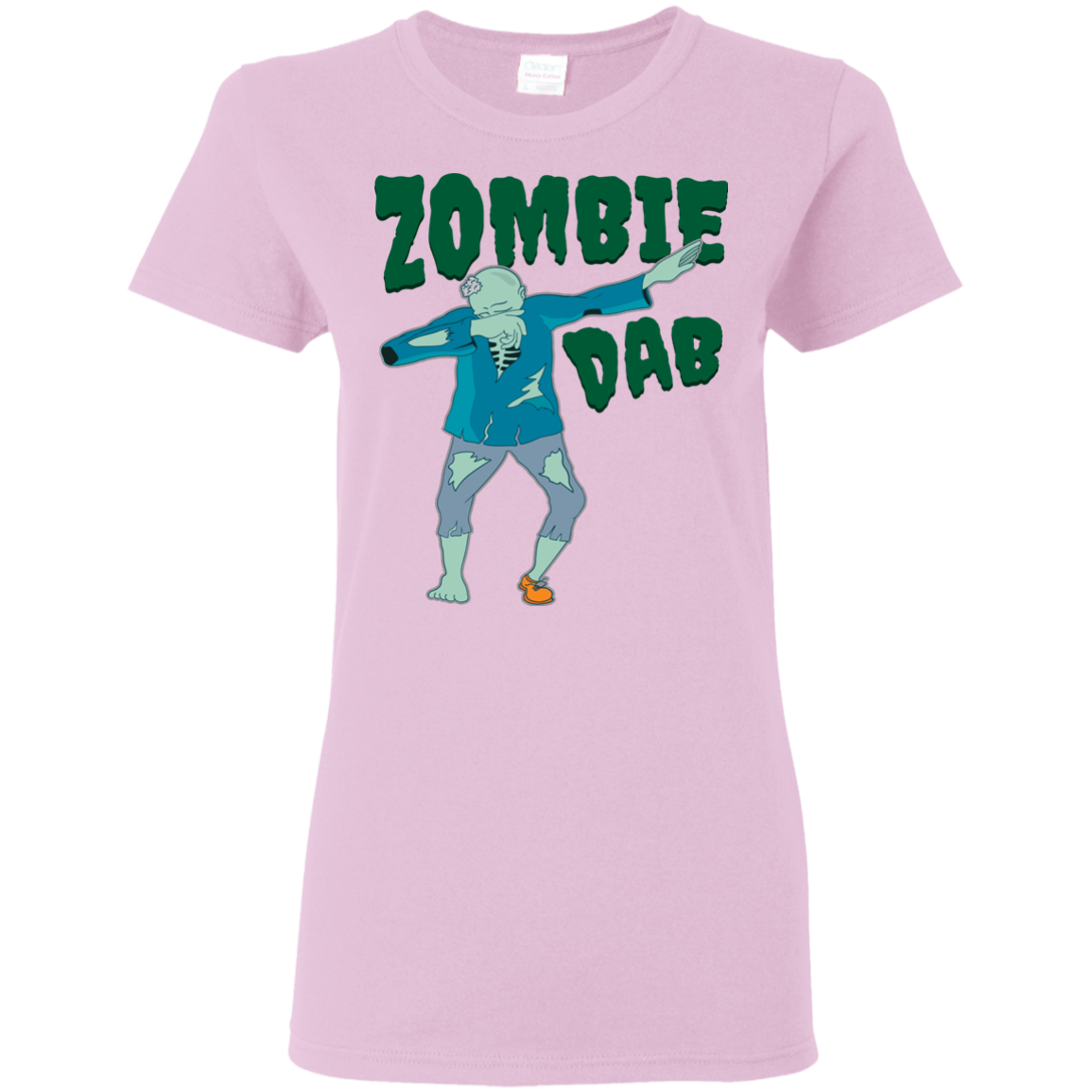 Trendy Zombie Dab T-Shirt Halloween Tee (Women) - DNA Trends