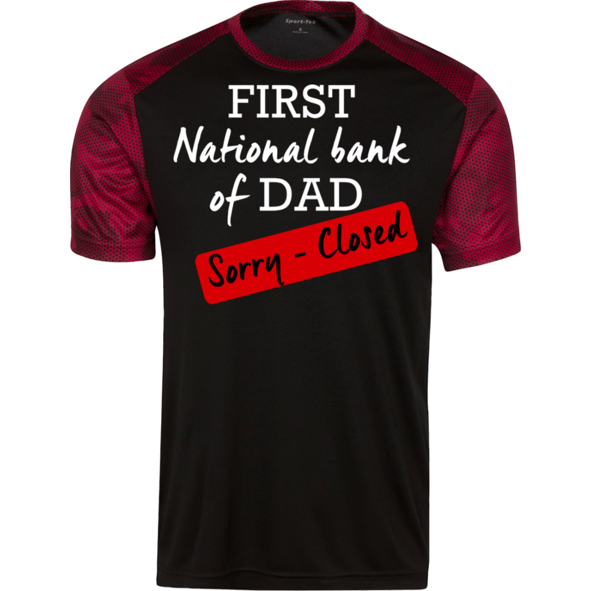 National Bank of Dad CamoHex  T-Shirt - DNA Trends