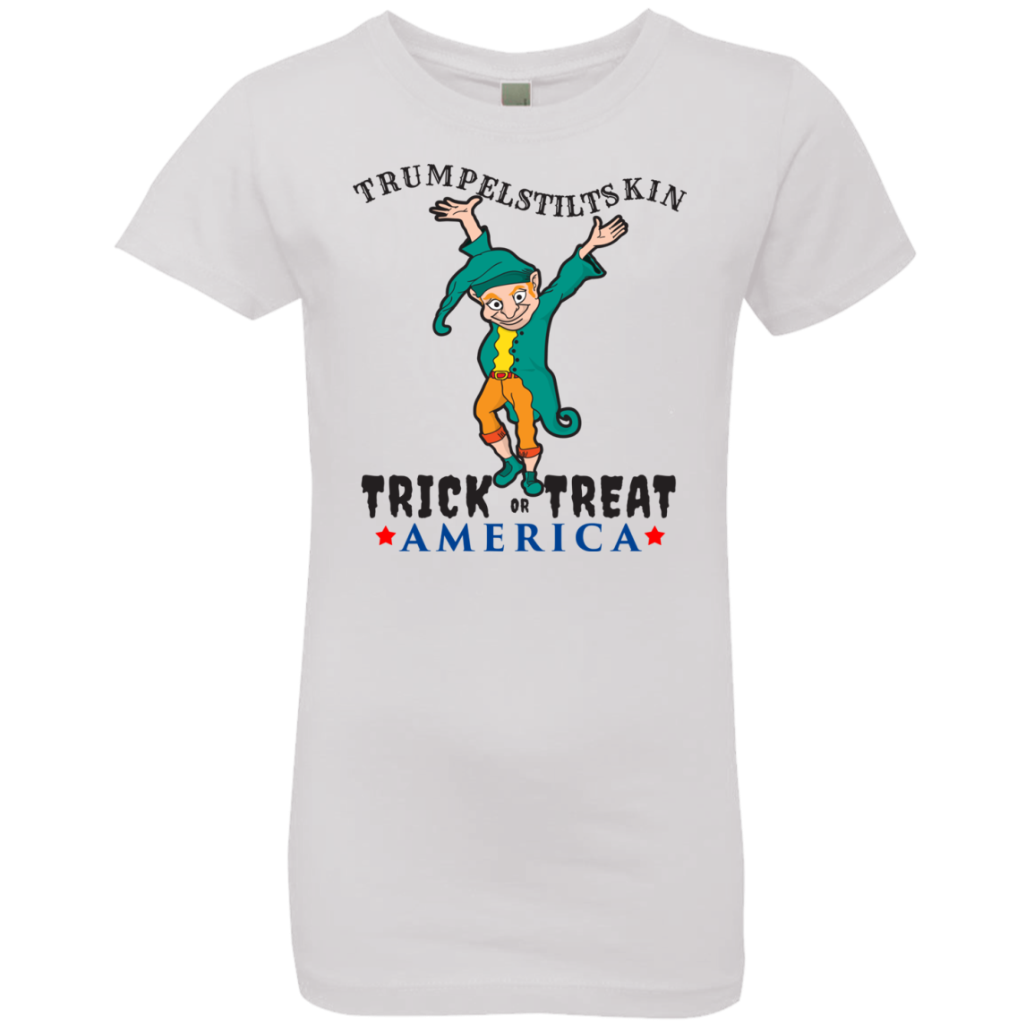 Trumpelstiltskin Trick Or Treat America T-Shirt Halloween Clothing (Girls) - DNA Trends