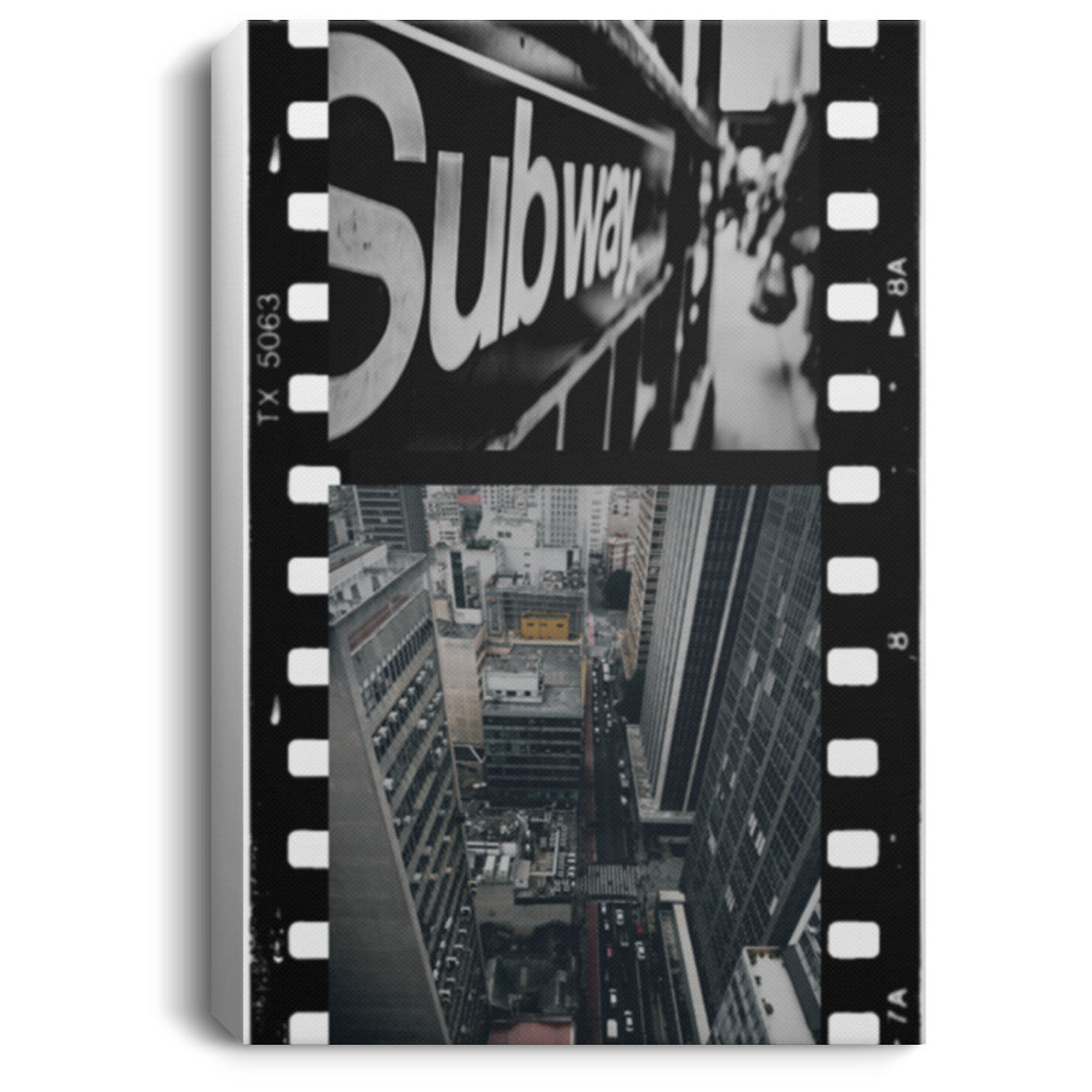 SubWay Portrait Canvas .75in Frame - DNA Trends