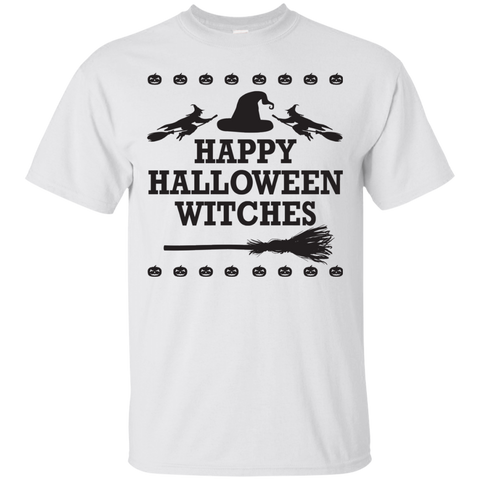 Image of Happy Halloween Witches T-Shirt Halloween Cool Tees (Boys) - DNA Trends
