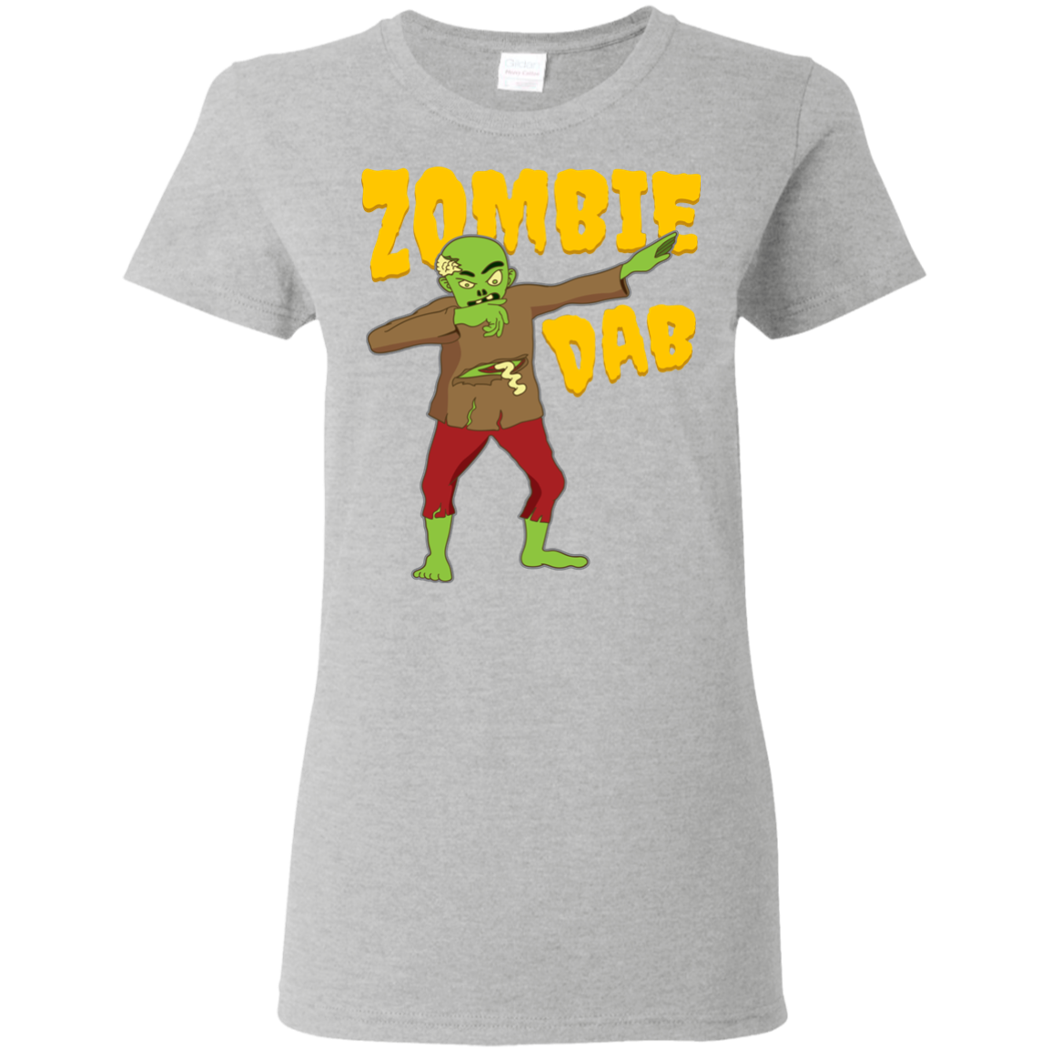 Trendy Zombie Dab T-Shirt Halloween Tee (Women) - DNA Trends