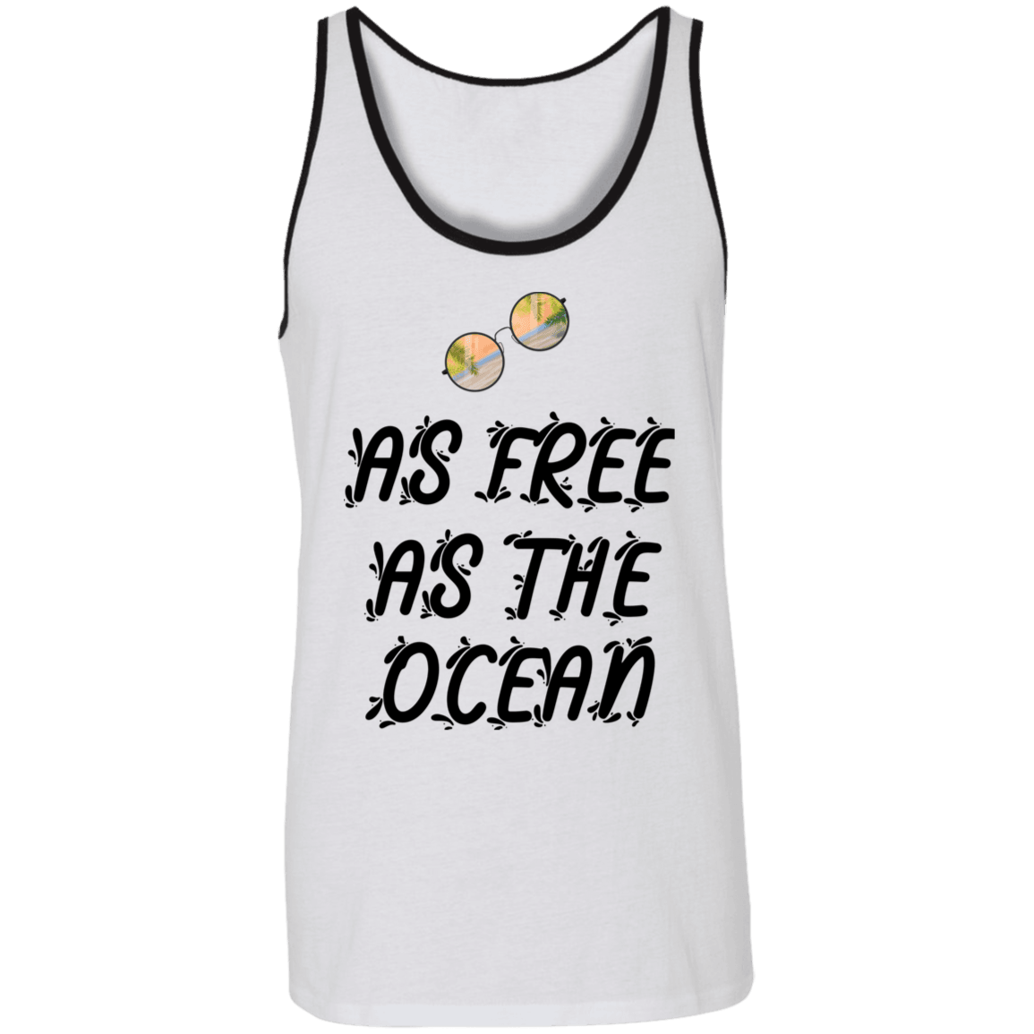 As Free As The Ocean  Unisex SummrTank - DNA Trends