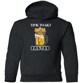 Time To Get Basted Thanksgiving Youth Pullover Hoodie - DNA Trends