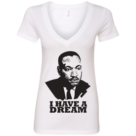 Martin Luther King Deep V-Neck T-Shirt - DNA Trends