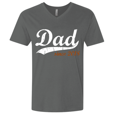 Image of Dad Since 2018 Premium Fitted T-Shirt - DNA Trends