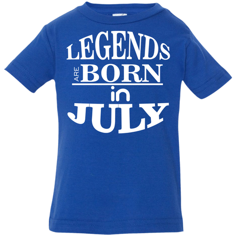 Image of Legends are Born in July Infant T-Shirt - DNA Trends