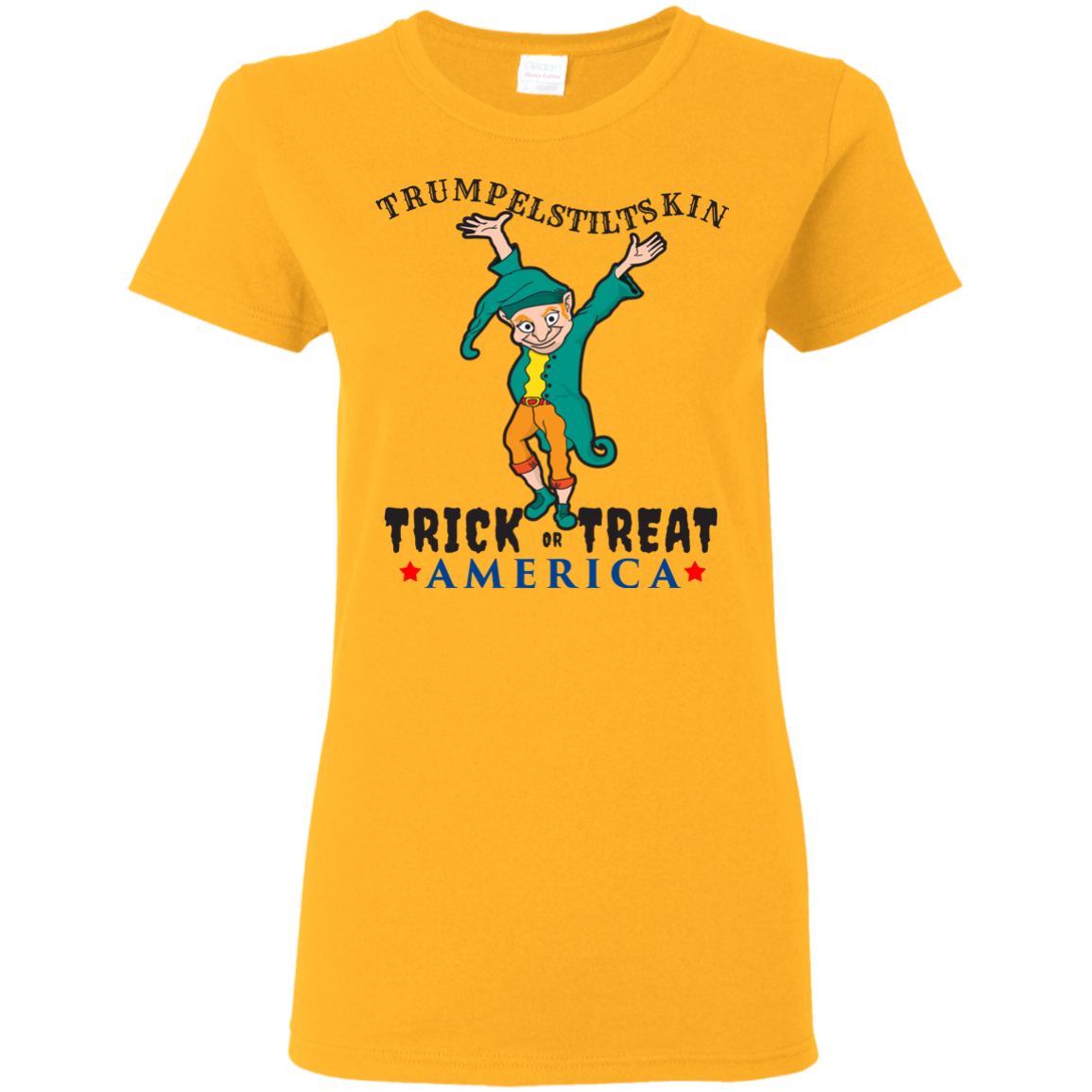 Trumpelstiltskin Trick Or Treat America T-Shirt Halloween Clothing (Women) - DNA Trends