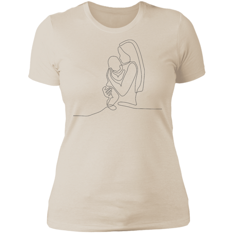 Image of Line Art Mother's Day Ladies' T-Shirt - DNA Trends