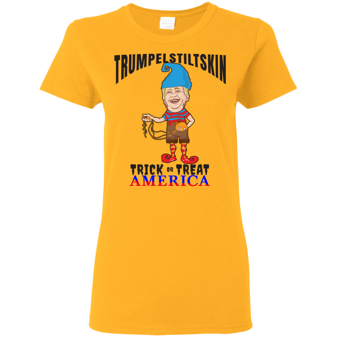Trumpelstiltskin Trick Or Treat America T-Shirt Halloween Clothes (Women) - DNA Trends