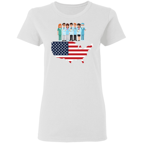 Image of Essential Workers Labor Day Ladies'  T-Shirt - DNA Trends