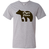 Papa Bear V-Neck T-Shirt - DNA Trends