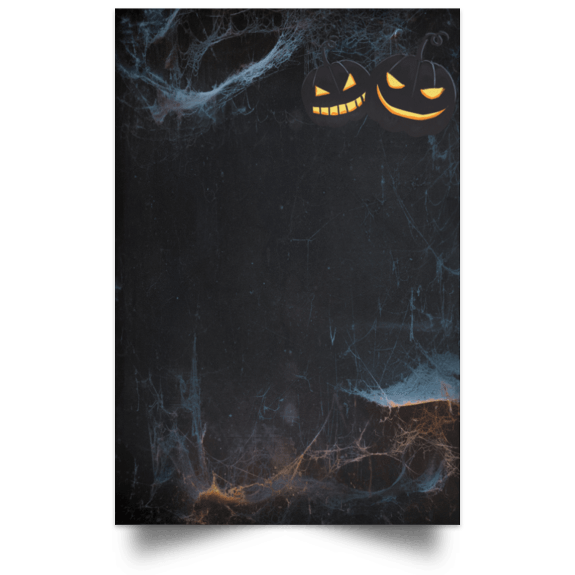 Haunted FOREST Halloween Satin Portrait Poster - DNA Trends