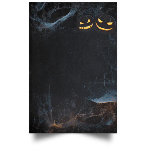 Image of Haunted FOREST Halloween Satin Portrait Poster - DNA Trends