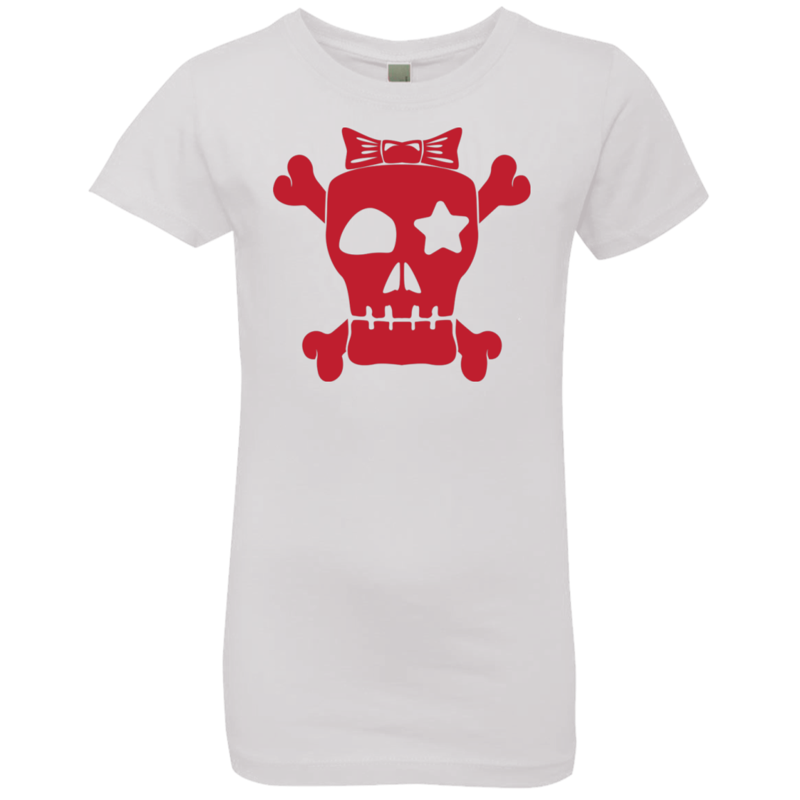 Spooky Skull Halloween Girls' Princess T-Shirt - DNA Trends