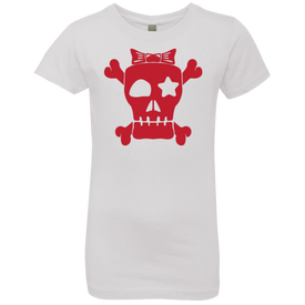 Spooky Skull Halloween Girls' Princess T-Shirt - DNA Trends