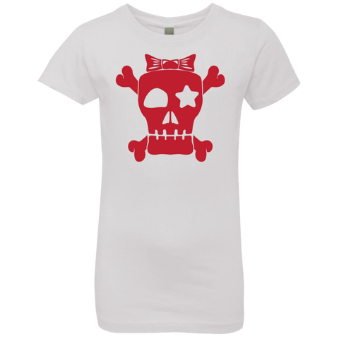 Image of Spooky Skull Halloween Girls' Princess T-Shirt - DNA Trends