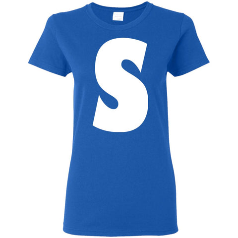 Chipmunks "S" Simon Letter Print T-Shirts Clothing (Women) - DNA Trends