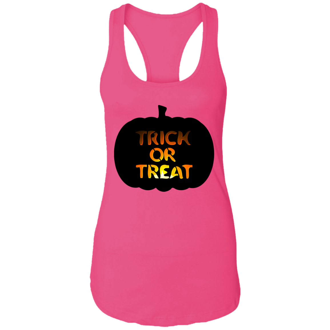 Trick or Treat Pumpkin Halloween Ladies  Tank - DNA Trends