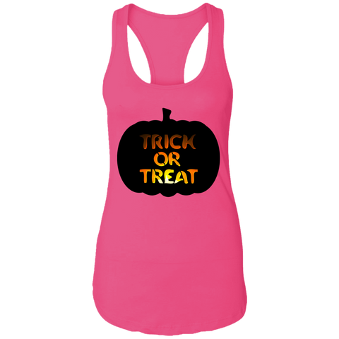 Image of Trick or Treat Pumpkin Halloween Ladies  Tank - DNA Trends