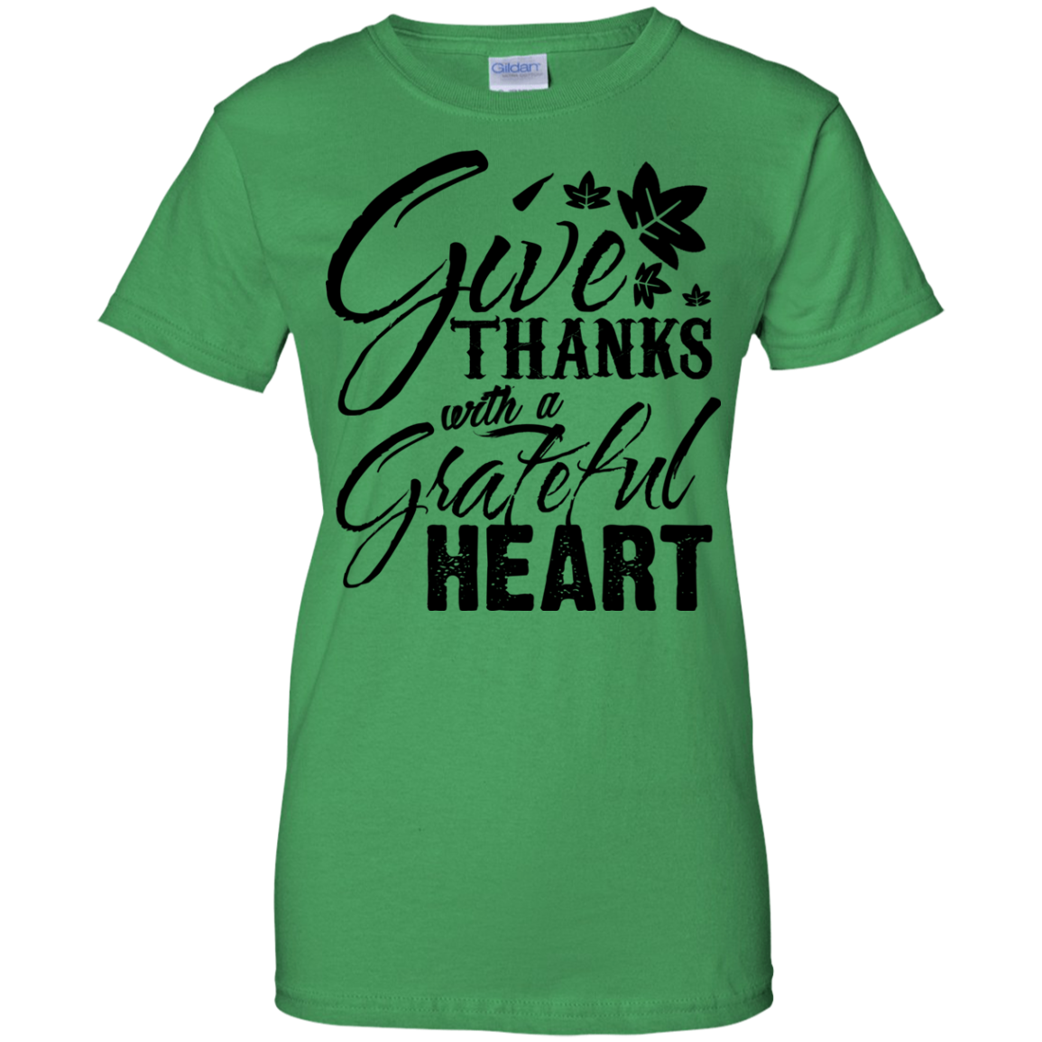 Give Thanks with a Grateful Heart Ladies' 100% Cotton T-Shirt for This Thanksgiving - DNA Trends