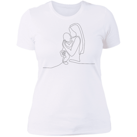 Line Art Mother's Day Ladies' T-Shirt - DNA Trends