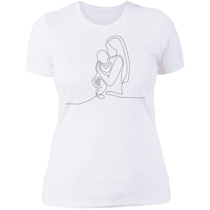 Line Art Mother's Day Ladies' T-Shirt - DNA Trends