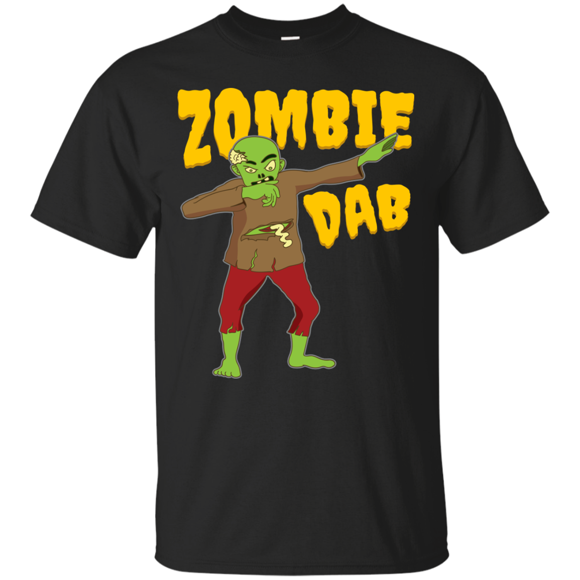 Trendy Zombie Dab T-Shirt Halloween Tee (Men) - DNA Trends
