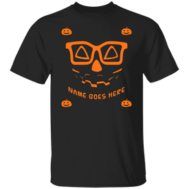 Creepy Nerd Pumpkin Halloween Costume T-Shirt (Kids) - DNA Trends