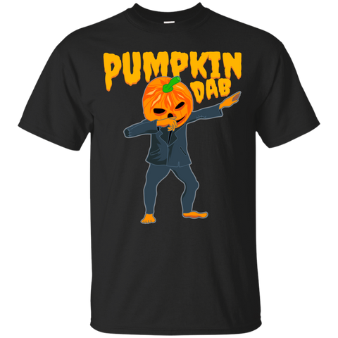 Image of Trendy Pumpkinhead Dab T-Shirt Halloween Apparel (Men) - DNA Trends